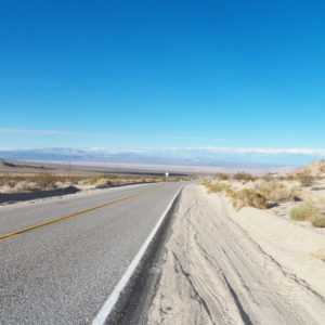 Empty road in the desert